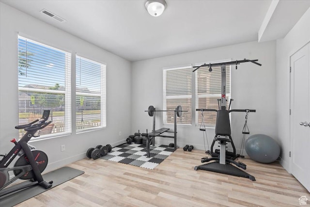 5137 W Stockfield Ln, Herriman, UT 84096 - workout area with wood finished floors and baseboards