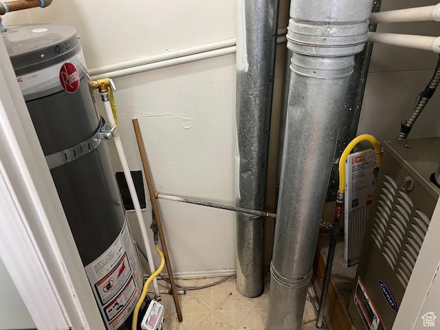 1809 W 7600 S Unit E303, West Jordan, UT 84084 - utility room with secured water heater
