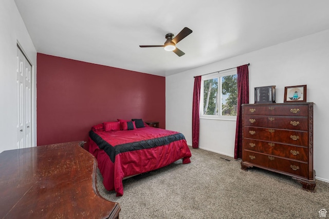 859 E 200 N, Orem, UT 84097 - bedroom with carpet flooring, a closet, and ceiling fan