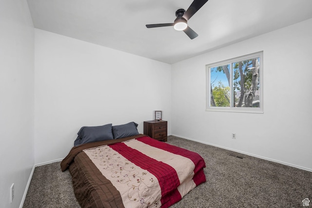 859 E 200 N, Orem, UT 84097 - carpeted bedroom featuring baseboards and a ceiling fan