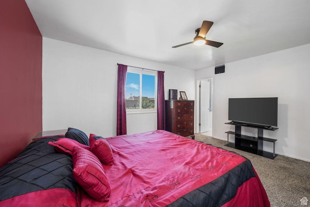 859 E 200 N, Orem, UT 84097 - carpeted bedroom featuring ceiling fan
