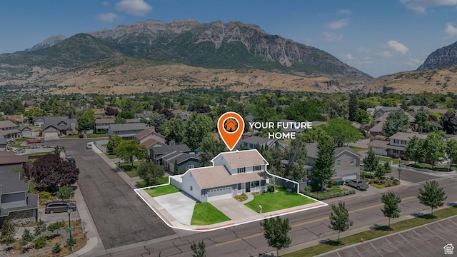 859 E 200 N, Orem, UT 84097 - aerial view of residential area featuring mountains