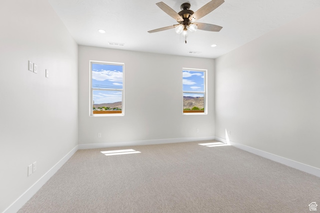 169 N 3670 W, Hurricane, UT 84737 - carpeted empty room with a ceiling fan and recessed lighting
