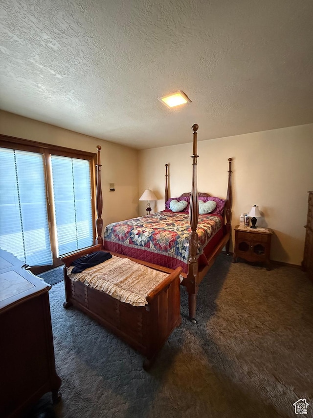 263 E Fish Hatchery Rd, Mantua, UT 84324 - carpeted bedroom featuring a textured ceiling