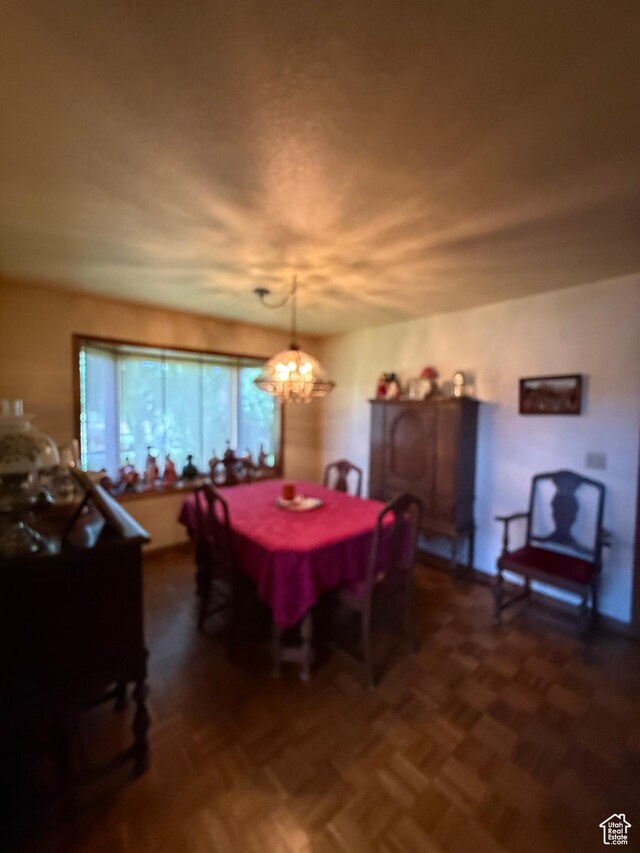 263 E Fish Hatchery Rd, Mantua, UT 84324 - dining room with a chandelier