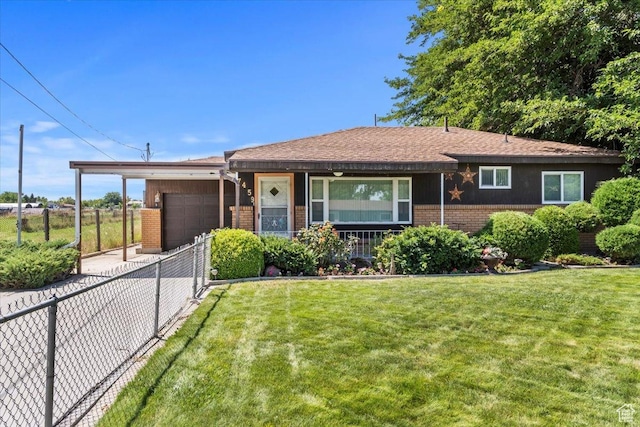 7459 W 3100 S, Magna, UT 84044 - single story home with an attached garage, brick siding, a carport, and driveway
