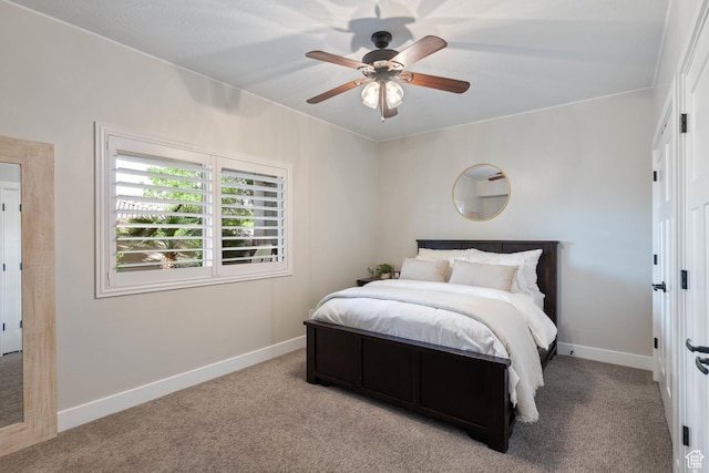 1557 S Stone Cliff Dr, St George, UT 84790 - carpeted bedroom featuring baseboards and a ceiling fan