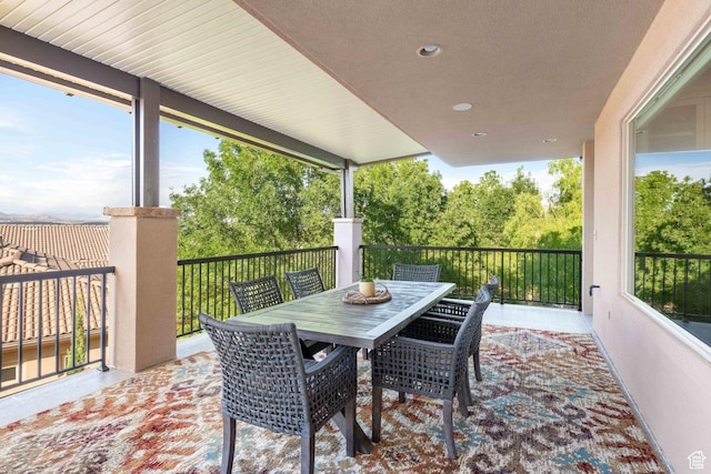 1557 S Stone Cliff Dr, St George, UT 84790 - view of patio / terrace featuring outdoor dining area