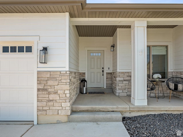 2148 E 970 N, Spanish Fork, UT 84660 - view of exterior entry with stone siding and a porch