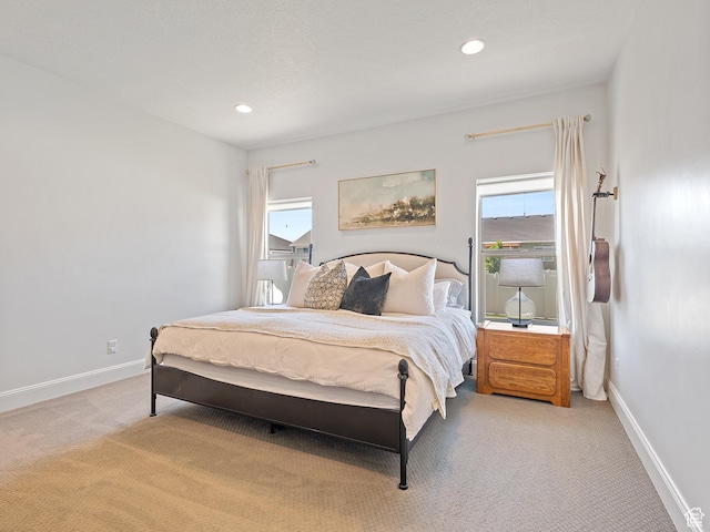 2148 E 970 N, Spanish Fork, UT 84660 - bedroom featuring light colored carpet, multiple windows, and recessed lighting