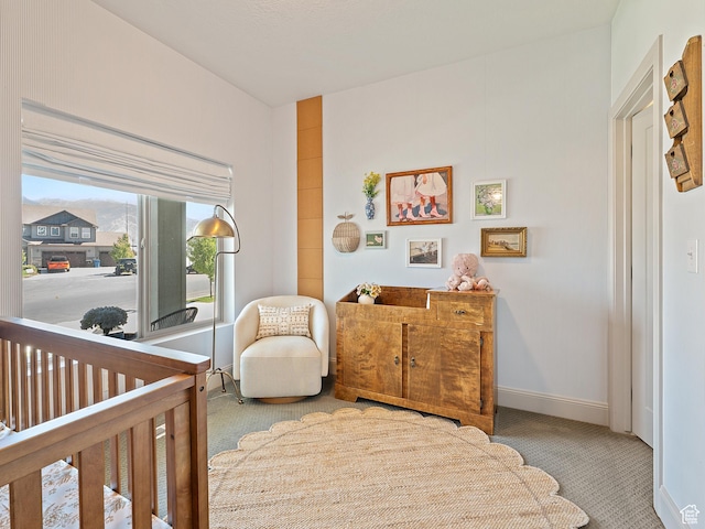 2148 E 970 N, Spanish Fork, UT 84660 - carpeted bedroom with baseboards and a crib