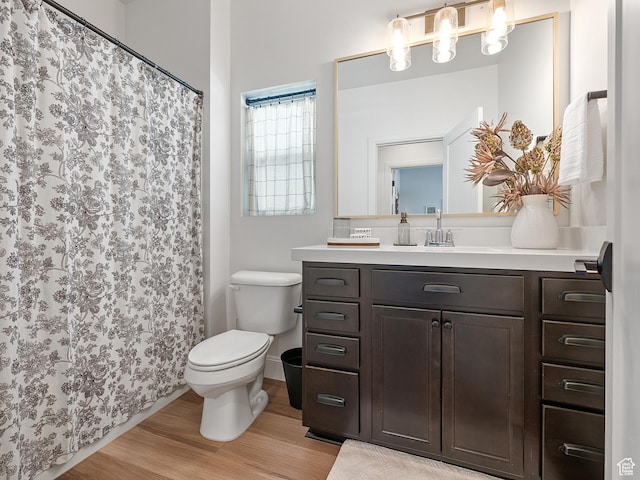 2148 E 970 N, Spanish Fork, UT 84660 - bathroom featuring vanity, wood finished floors, and a shower with shower curtain