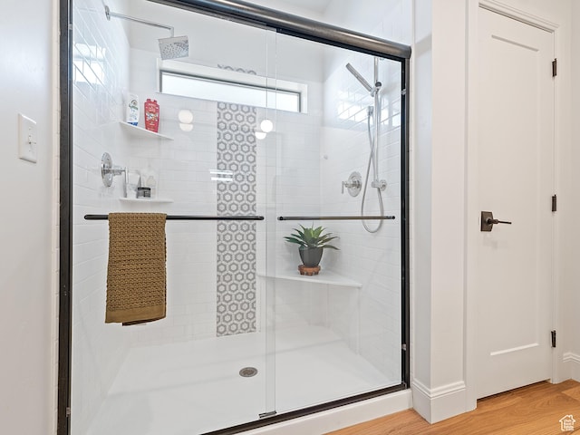 2148 E 970 N, Spanish Fork, UT 84660 - full bath featuring a shower stall and wood finished floors