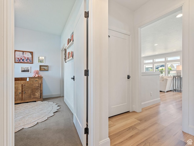 2148 E 970 N, Spanish Fork, UT 84660 - corridor featuring light wood-style flooring and recessed lighting
