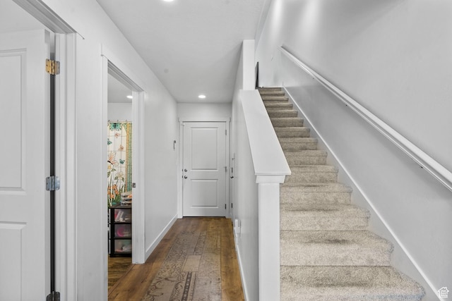 655 W 1430 S, Orem, UT 84058 - stairway featuring wood finished floors and recessed lighting