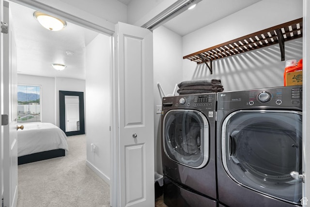 655 W 1430 S, Orem, UT 84058 - laundry area with washing machine and dryer and carpet floors