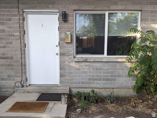 173 N K St E, Salt Lake City, UT 84103 - entrance to property with concrete block siding