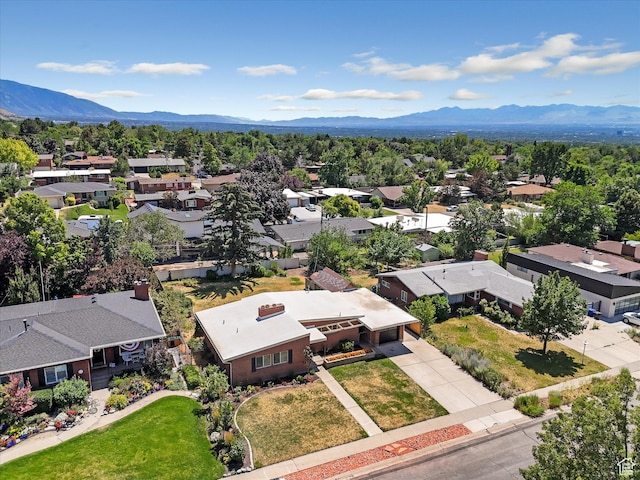 2848 E Loran Heights Dr, Millcreek, UT 84109 - aerial perspective of suburban area featuring a mountainous background