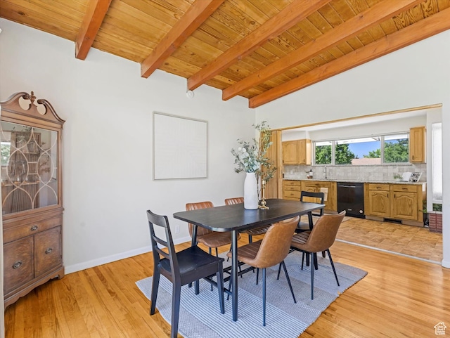 2848 E Loran Heights Dr, Millcreek, UT 84109 - dining space featuring light wood-style floors and wooden ceiling