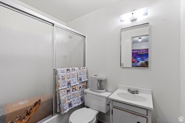 5987 S Salem Cir, Salt Lake City, UT 84118 - full bathroom with vanity and bath / shower combo with glass door