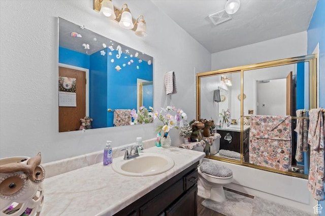 5987 S Salem Cir, Salt Lake City, UT 84118 - bathroom with vanity and enclosed tub / shower combo