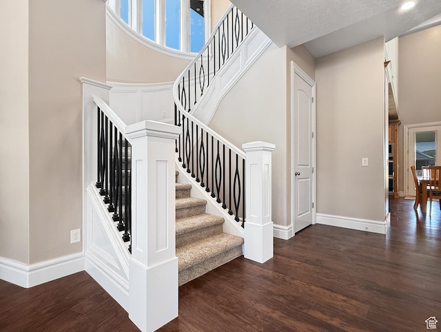 1645 E 6800 S, Uintah, UT 84405 - stairway with wood finished floors and a towering ceiling