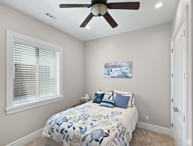 1645 E 6800 S, Uintah, UT 84405 - carpeted bedroom with recessed lighting and ceiling fan