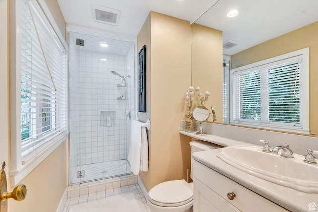 1120 E Yale Ave, Salt Lake City, UT 84105 - bathroom with a stall shower, vanity, and tile patterned floors