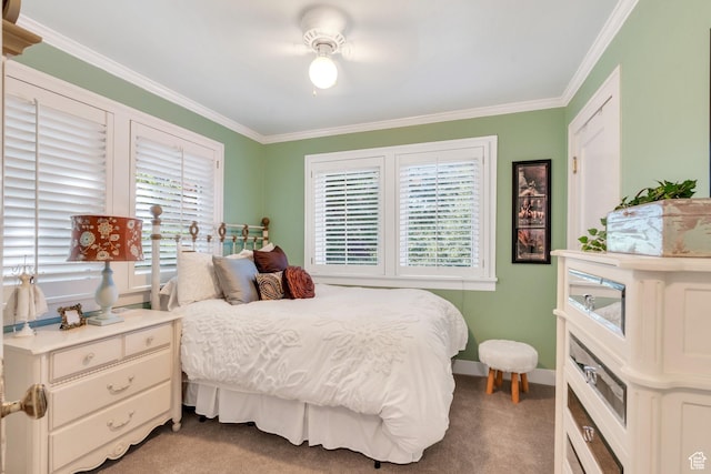 1120 E Yale Ave, Salt Lake City, UT 84105 - bedroom with light colored carpet and ornamental molding