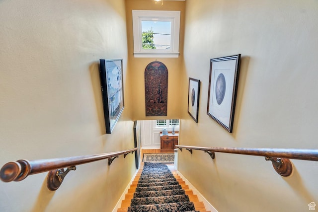 1120 E Yale Ave, Salt Lake City, UT 84105 - staircase featuring wood finished floors