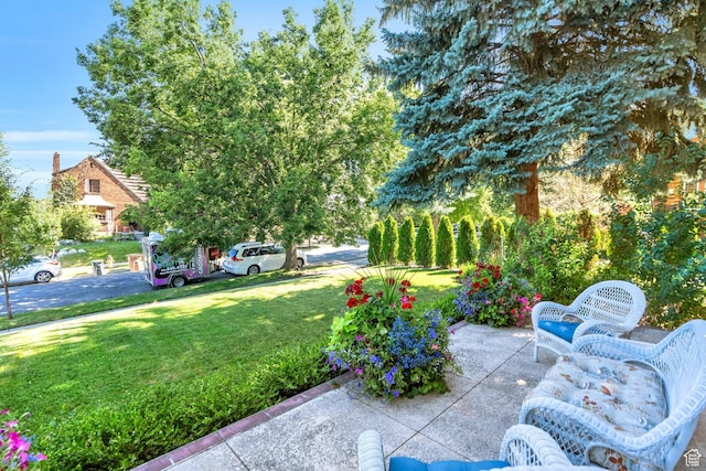 1120 E Yale Ave, Salt Lake City, UT 84105 - view of green lawn featuring a patio