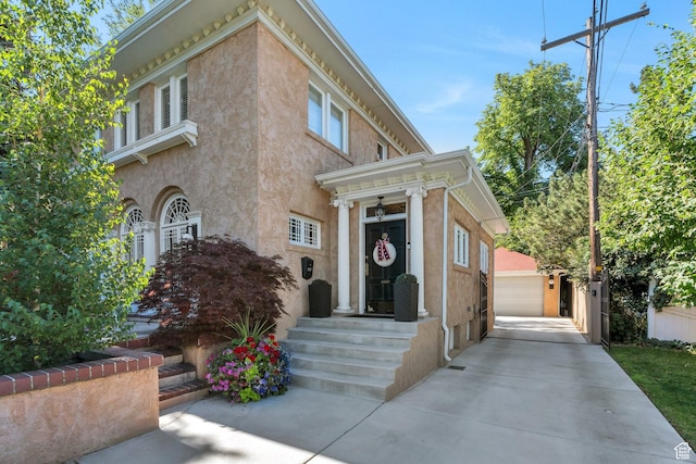 1120 E Yale Ave, Salt Lake City, UT 84105 - view of front facade with stucco siding and an outbuilding