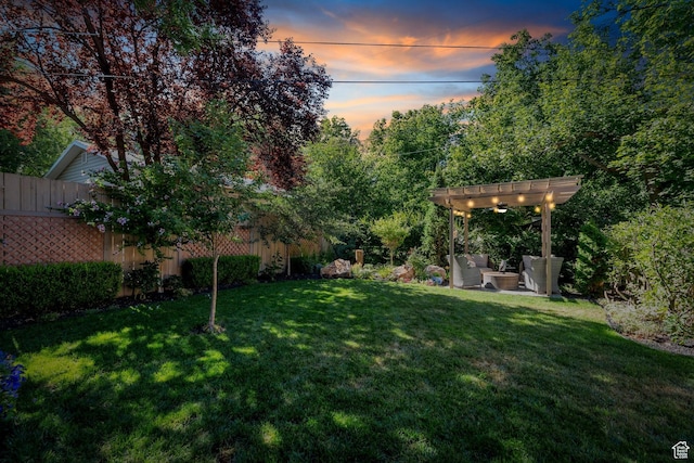 1120 E Yale Ave, Salt Lake City, UT 84105 - view of yard with a pergola and a patio area