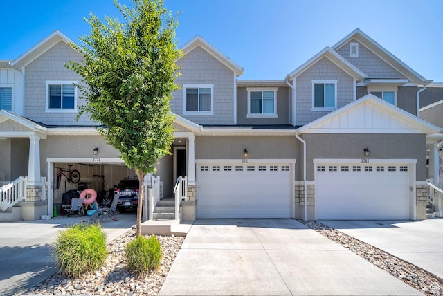 3781 W 2330 N, Lehi, UT 84043 - craftsman inspired home featuring an attached garage, concrete driveway, and stucco siding