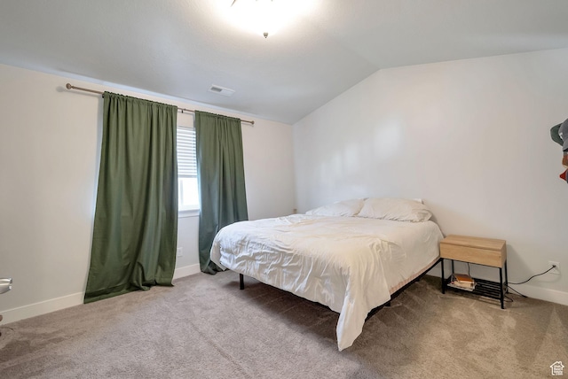 3781 W 2330 N, Lehi, UT 84043 - carpeted bedroom featuring lofted ceiling and baseboards