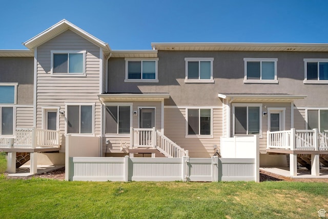 3781 W 2330 N, Lehi, UT 84043 - back of property with a deck and stucco siding