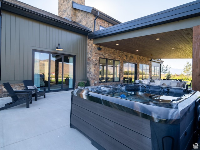 322 S 7900th St E Unit 5, Huntsville, UT 84317 - view of patio featuring a hot tub
