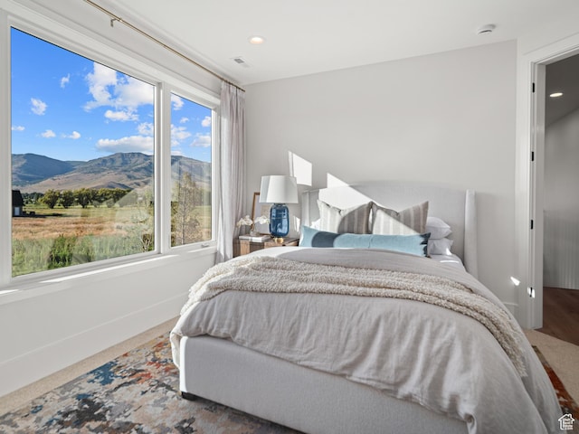 322 S 7900th St E Unit 5, Huntsville, UT 84317 - bedroom featuring a mountain view and recessed lighting