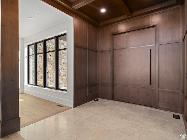 322 S 7900th St E Unit 5, Huntsville, UT 84317 - detailed view of beam ceiling, recessed lighting, and coffered ceiling