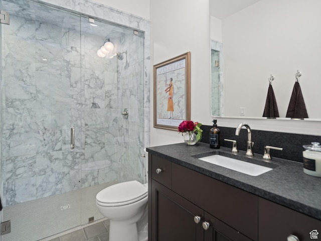 322 S 7900th St E Unit 5, Huntsville, UT 84317 - full bath with a marble finish shower, vanity, and tile patterned floors