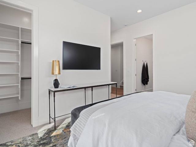 322 S 7900th St E Unit 5, Huntsville, UT 84317 - carpeted bedroom featuring a spacious closet and recessed lighting