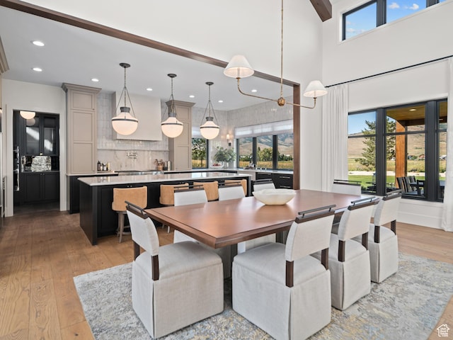 322 S 7900th St E Unit 5, Huntsville, UT 84317 - dining space featuring wood-type flooring and recessed lighting