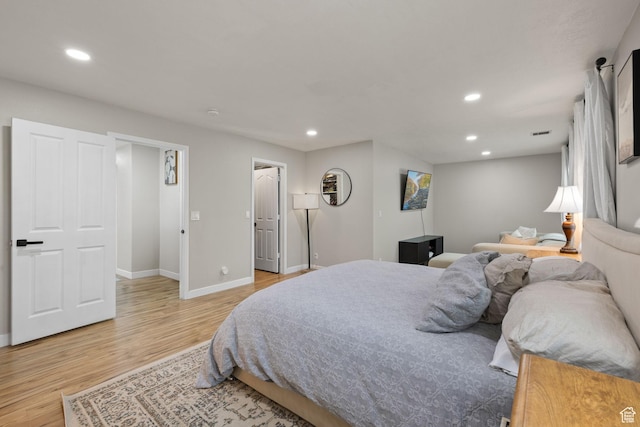 3584 S Autumn Gate Ct, Magna, UT 84044 - bedroom with recessed lighting and light wood finished floors