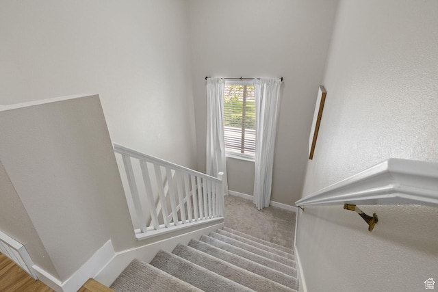 3584 S Autumn Gate Ct, Magna, UT 84044 - staircase with baseboards and carpet floors
