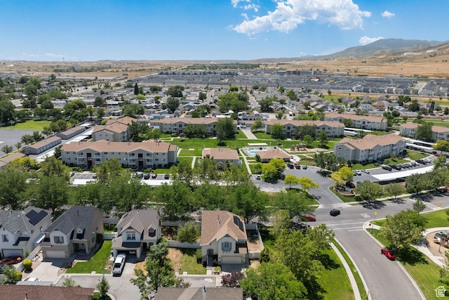 3584 S Autumn Gate Ct, Magna, UT 84044 - aerial view of residential area featuring a mountain backdrop