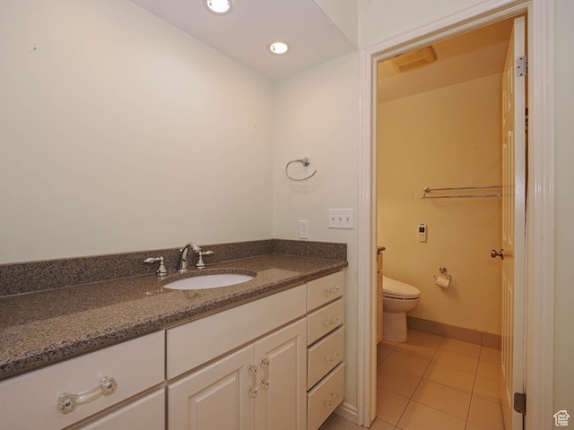 1473 E Millcreek Way, Millcreek, UT 84106 - bathroom with tile patterned flooring, vanity, and recessed lighting