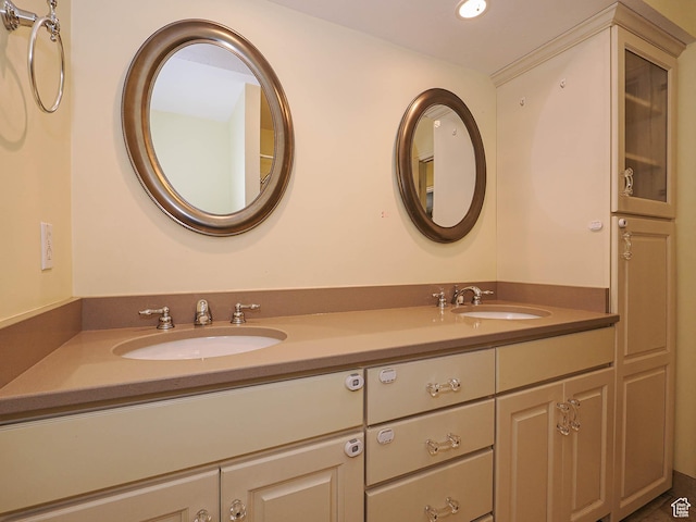 1473 E Millcreek Way, Millcreek, UT 84106 - full bathroom featuring double vanity and recessed lighting