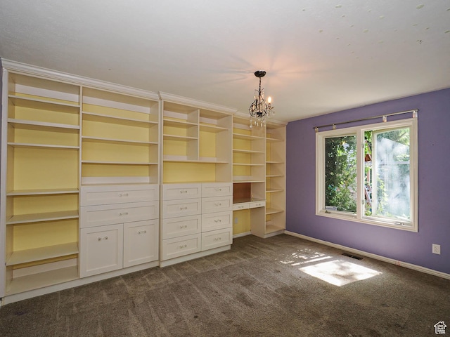 1473 E Millcreek Way, Millcreek, UT 84106 - unfurnished bedroom featuring a chandelier and dark carpet