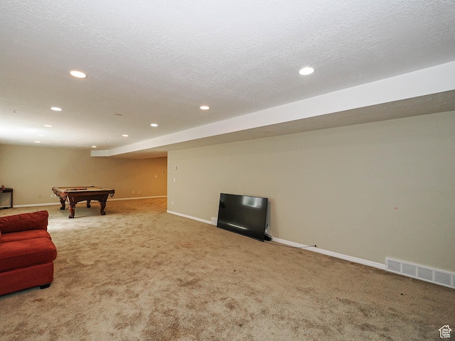 1473 E Millcreek Way, Millcreek, UT 84106 - game room featuring billiards table, recessed lighting, and carpet flooring