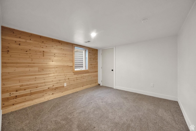 819 E 1100 N, Ogden, UT 84404 - spare room featuring wooden walls and carpet floors